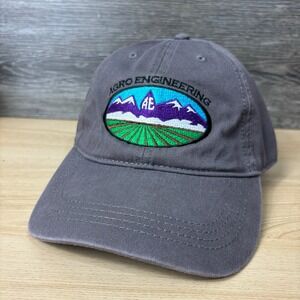 Agro Engineering Hat Cap Strap Back Gray One Size Adjustable